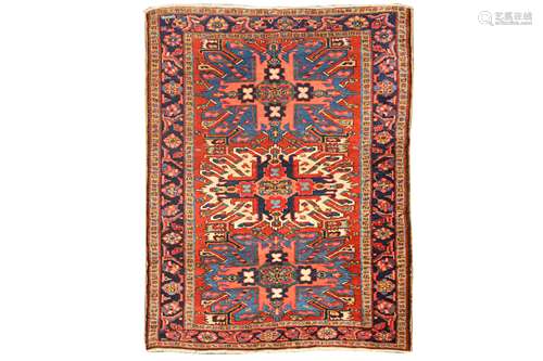 UNUSUAL HERIZ RUG, NORTH-WEST PERSIA