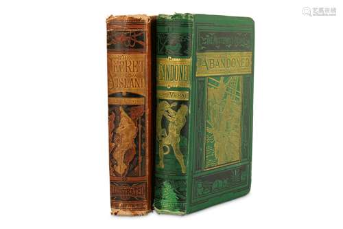 Verne (Jules) The Mysterious Island , 2 vol., comprising Abandoned, original pictorial boards,