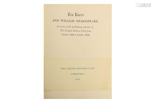 Shakespeare (William) The Plays