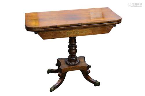 A Regency Rosewood Card Table