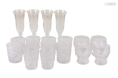 A small miscellaneous collection of drinking glasses