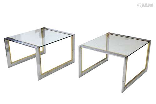 Renato Zevi for Romeo Rega, a pair of Mid 20th Century Italian occasional tables