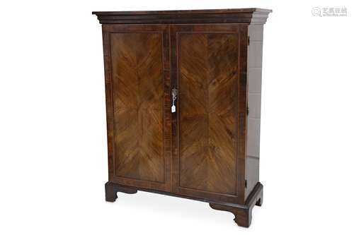 A large late 18th Century Spanish Colonial fruitwood two door cupboard