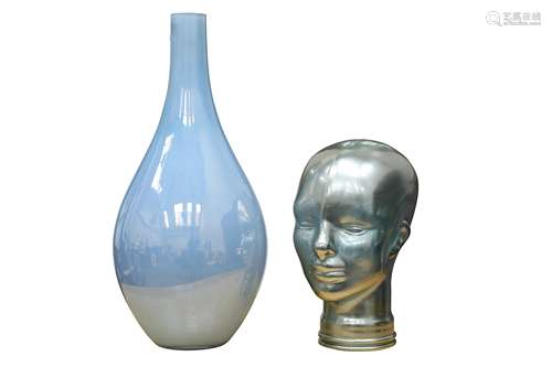 Art Glass Vase and Bust