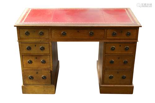 A Victorian Pedestal Desk