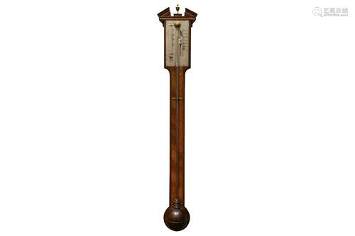 AMENDED - A STICK BAROMETER IN THE LATE 18TH CENTURY STYLE