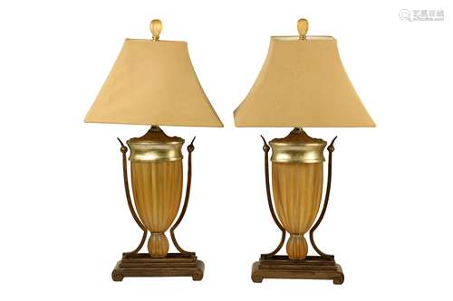 A Pair of 'Uttermost' Vase-form Table Lamps