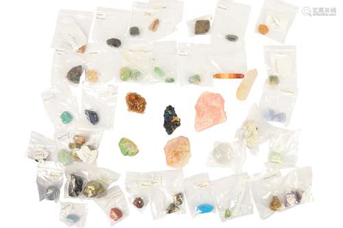 A collection of semi-precious gems and crystals