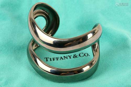 A blackened silver cuff, by Elsa Peretti for Tiffany & Co.