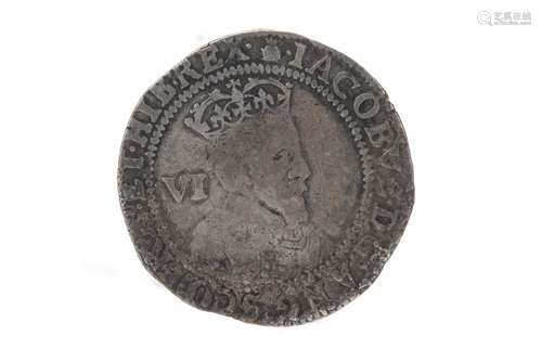 SCOTLAND - JAMES THE VI AND I (1567 - 1625) SIXPENCE DATED 1603