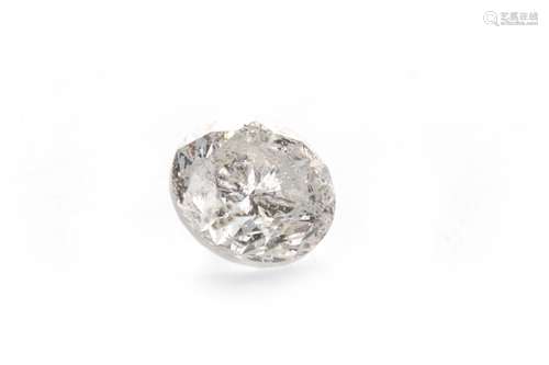 AN UNMOUNTED ROUND BRILLIANT CUT DIAMOND