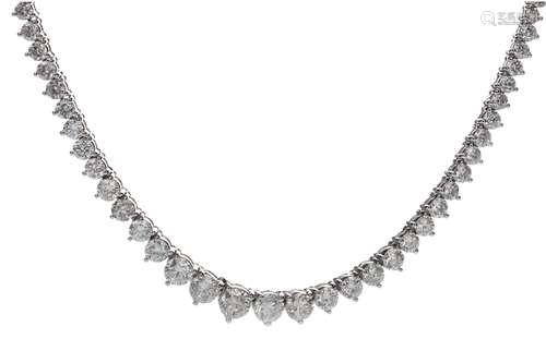 A DIAMOND RIVIERA NECKLACE