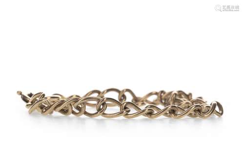 A PARTIAL GOLD WATCH CHAIN