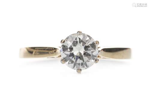 A DIAMOND SOLITAIRE RING