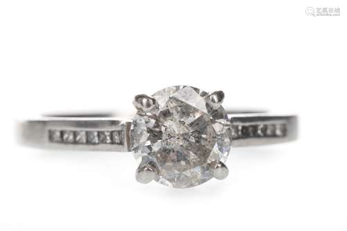 A DIAMOND SOLITAIRE RING