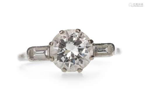 A DIAMOND SOLITAIRE RING