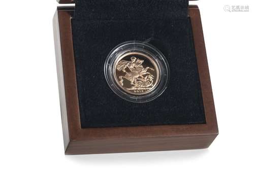 A GOLD SOVEREIGN DATED 2013