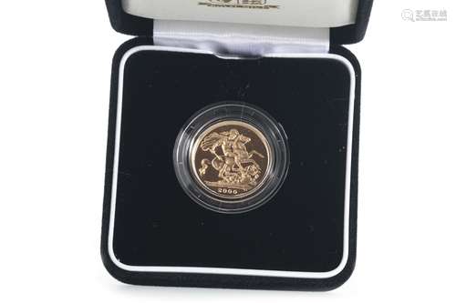 2000 GOLD PROOF MILLENNIUM SOVEREIGN