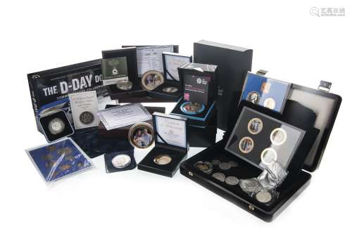 A COLLECTION OF SILVER AND COMMEMORATIVE COINS