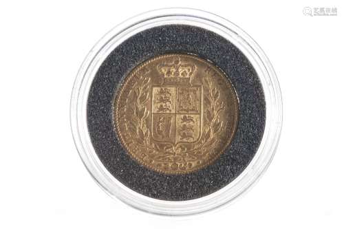 A GOLD SOVEREIGN DATED 1843