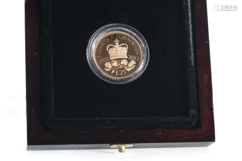 A CORONATION JUBILEE JERSEY £25 GOLD COIN