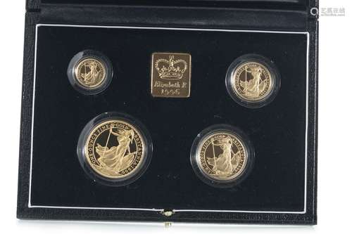 1996 GOLD PROOF BRITANNIA FOUR COIN SET