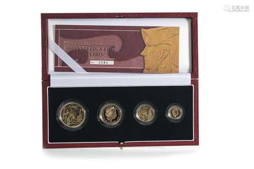 2003 GOLD PROOF BRITANNIA COLLECTION FOUR COIN SET