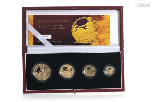 2005 GOLD PROOF BRITANNIA COLLECTION FOUR COIN SET