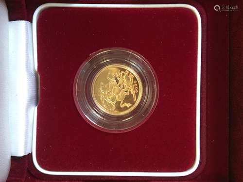 2000 GOLD PROOF MILLENNIUM HALF SOVEREIGN