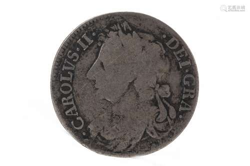 SCOTLAND - CHARLES II (1649 - 1685) QUARTER DOLLAR OR MERK DATED 1677