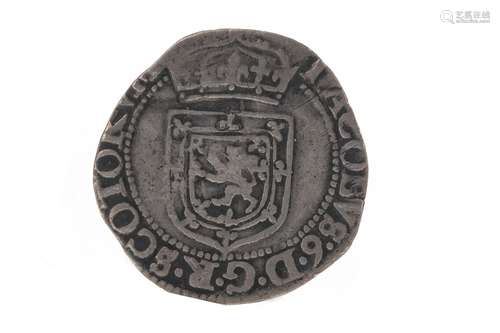 SCOTLAND - JAMES VI (1566 - 1625) QUARTER THISTLE MERK