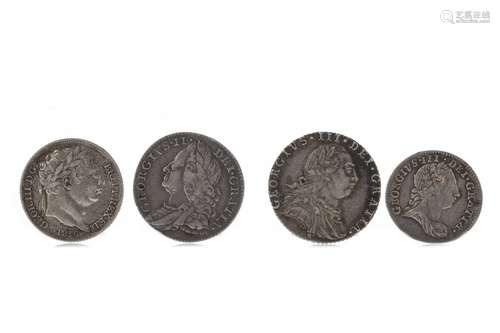 ENGLAND - GEORGE II (1727 - 1760) SIXPENCE DATED 1758