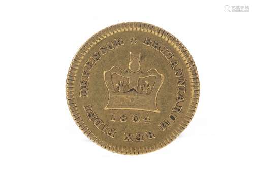 GEORGE III (1760 - 1820) THIRD GUINEA DATED 1804