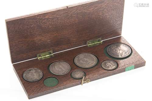 A GROUP OF QUEEN VICTORIA SILVER COINS DATED 1887