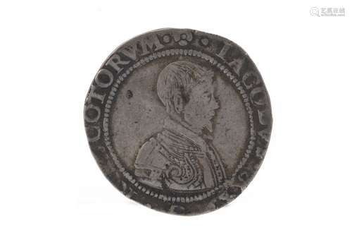 SCOTLAND - JAMES VI (1567 - 1625) FIVE SHILLINGS DATED 1594