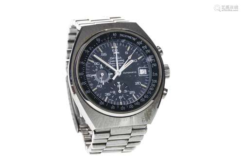 A GENTLEMAN'S OMEGA SPEEDMASTER MARK IV STAINLESS STEEL AUTOMATIC WRIST WATCH