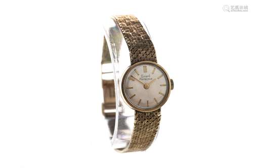 A LADY'S GIRARD PERREGAUX NINE CARAT GOLD MANUAL WIND WRIST WATCH