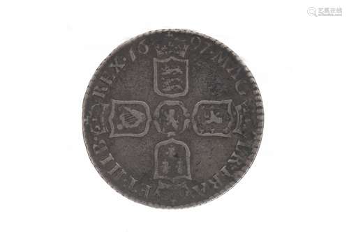 ENGLAND - WILLIAM III (1694 - 1702) SIXPENCE DATED 1697