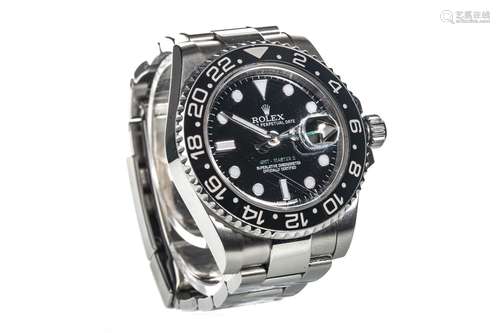 A GENTLEMAN'S GMT-MASTER II STAINLESS STEEL WATCH