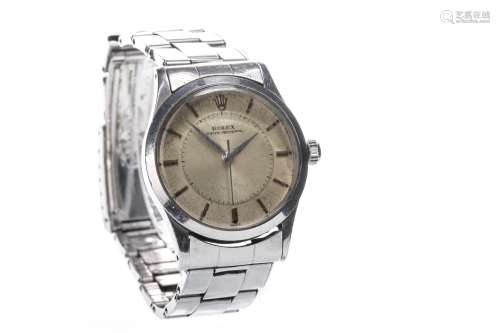 A GENTLEMAN'S ROLEX OYSTER PERPETUAL STAINLESS STEEL WRIST WATCH