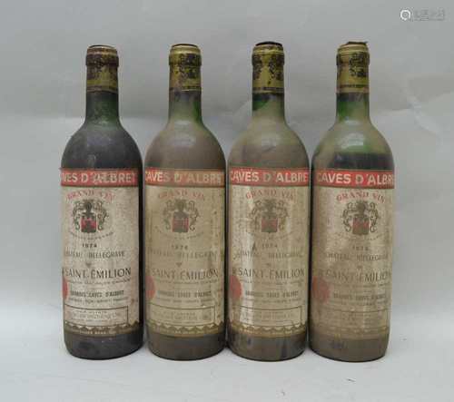 CHATEAU LA FRANCE Medoc Grand Caves D'Albret, 1974, for Teltscher Bros. Ltd London, 4 bottles