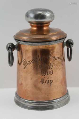 AN EARLY 20TH CENTURY AMERICAN GOLF TROPHY, engraved 