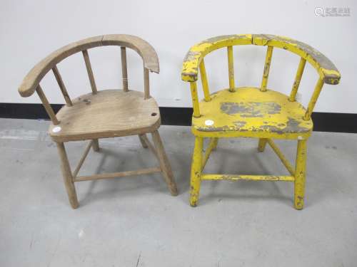 Two childrens chairs, in A/F condition