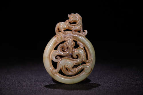 A Chinese Carved Gaogu Jade