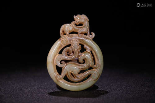 A Chinese Carved Gaogu Jade