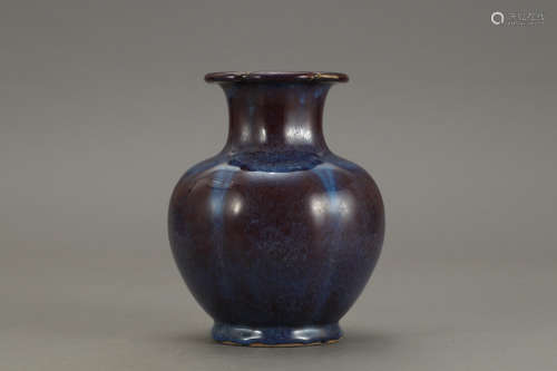 A Chinese Fancy Glaze Porcelain Hexagon Vase