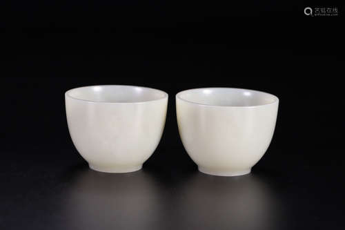 A Chinese Hetian Jade Cup