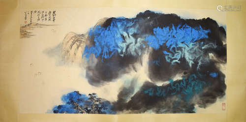 A Chinese splash-color  Landscape Painting