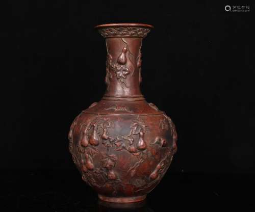A CHINESE BRONZE VASE