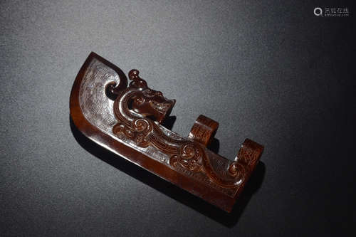 A Chinese Carved Gaogu Jade